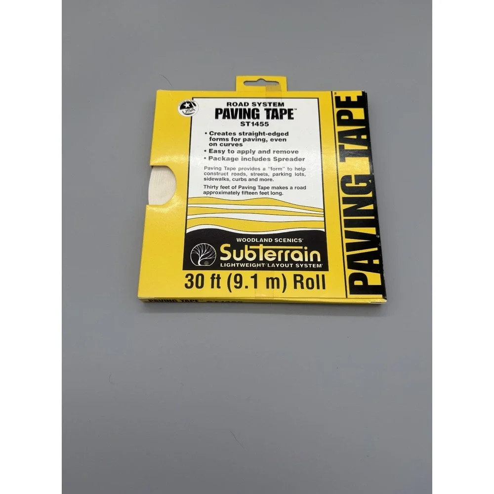 Woodland Scenics ST1474 HO Scale Roadbed & Paving Tape NEW